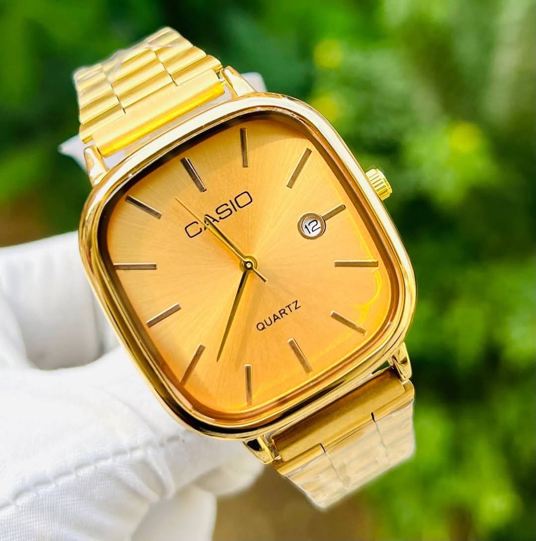 ساعة Casio Old Money نسائي جولد ميناء ابيض_اسود_ازرق_اخضر_جولد