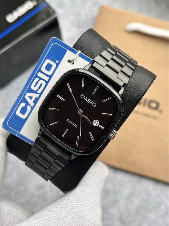 ساعة Casio  Old Money Men’s لون اسود بالكامل 
