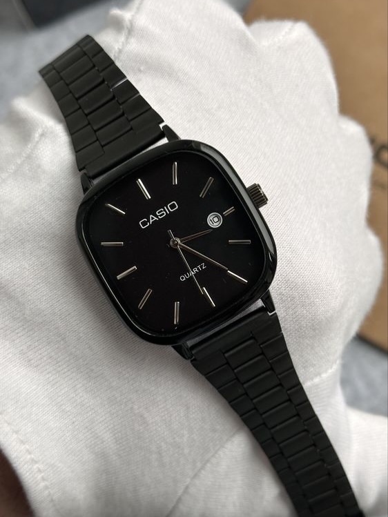 ساعة Casio  Old Money Men’s لون اسود بالكامل 