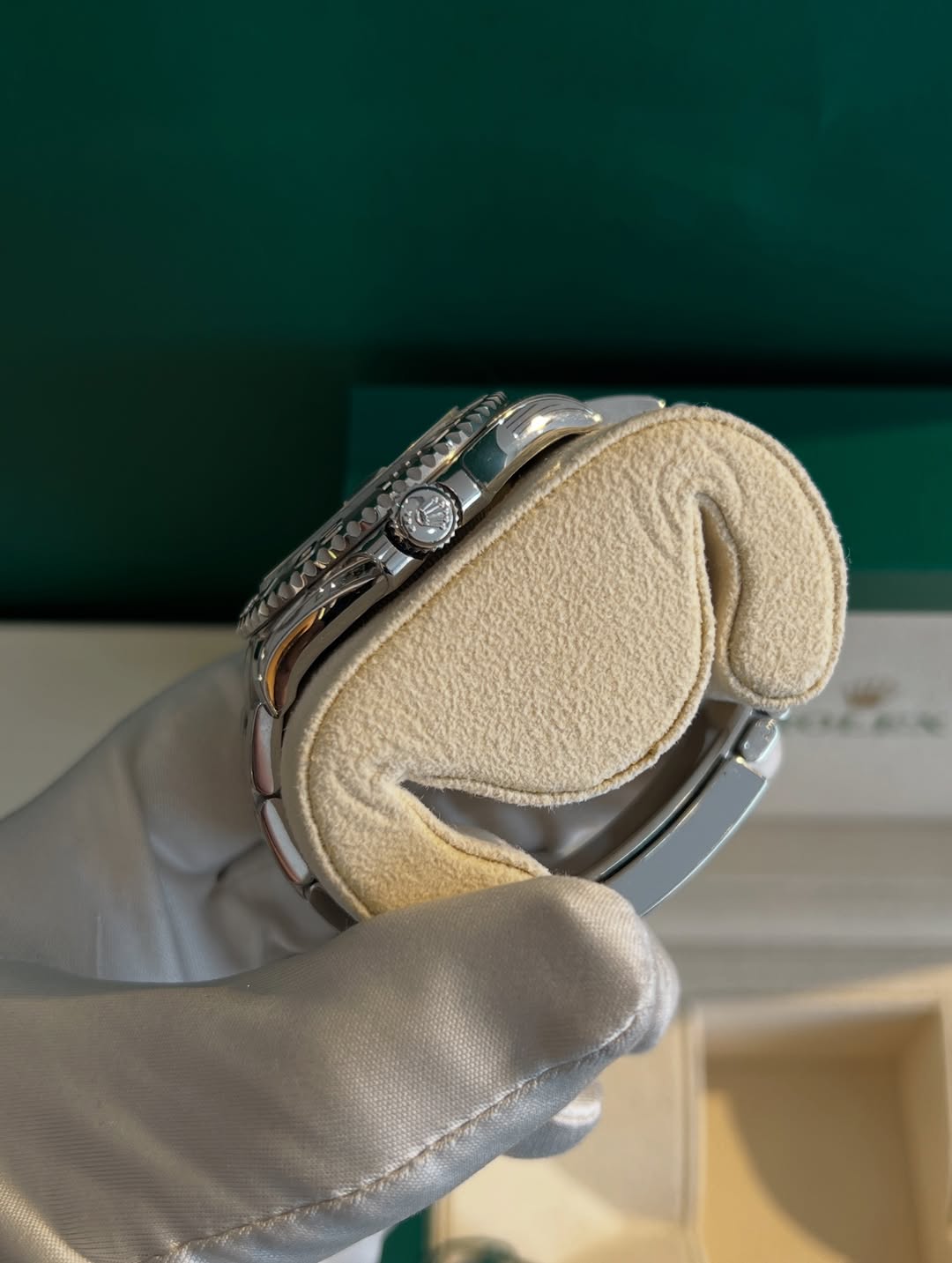 ساعة ساعة Rolex Submariner سيلفر اطار سيلفر ميناء جراي (رمادي)