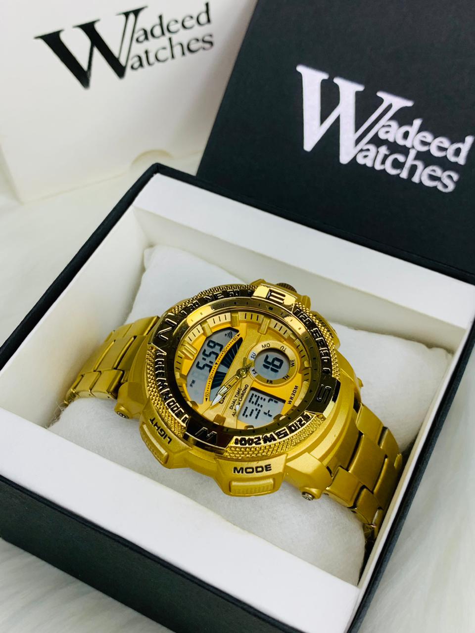 ساعة G-Shock Gold Analog-Digital Watch