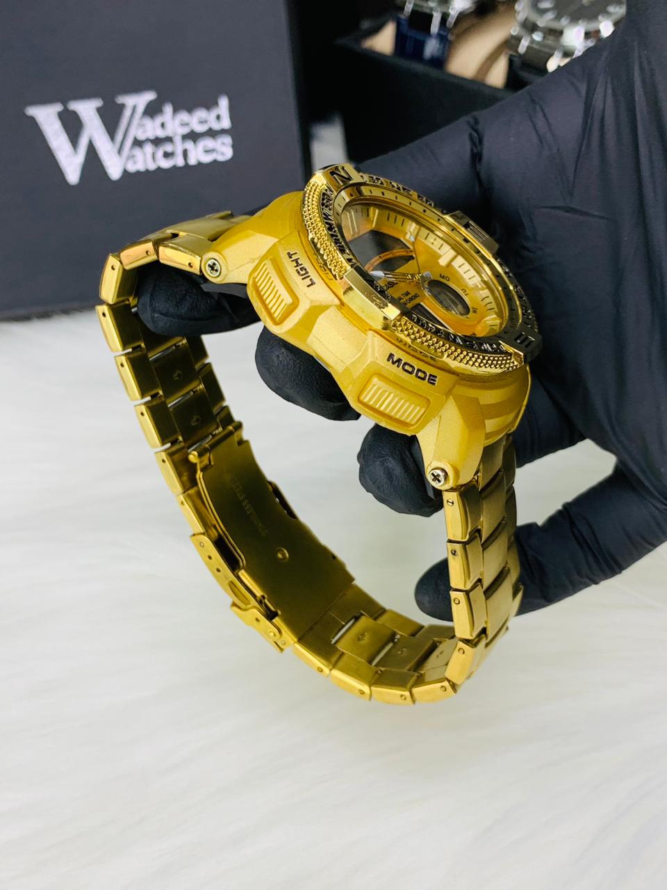ساعة G-Shock Gold Analog-Digital Watch