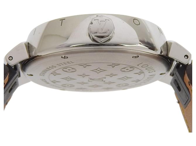 ساعة Louis Vuitton Women’s Leather Watch عدادت شغالة