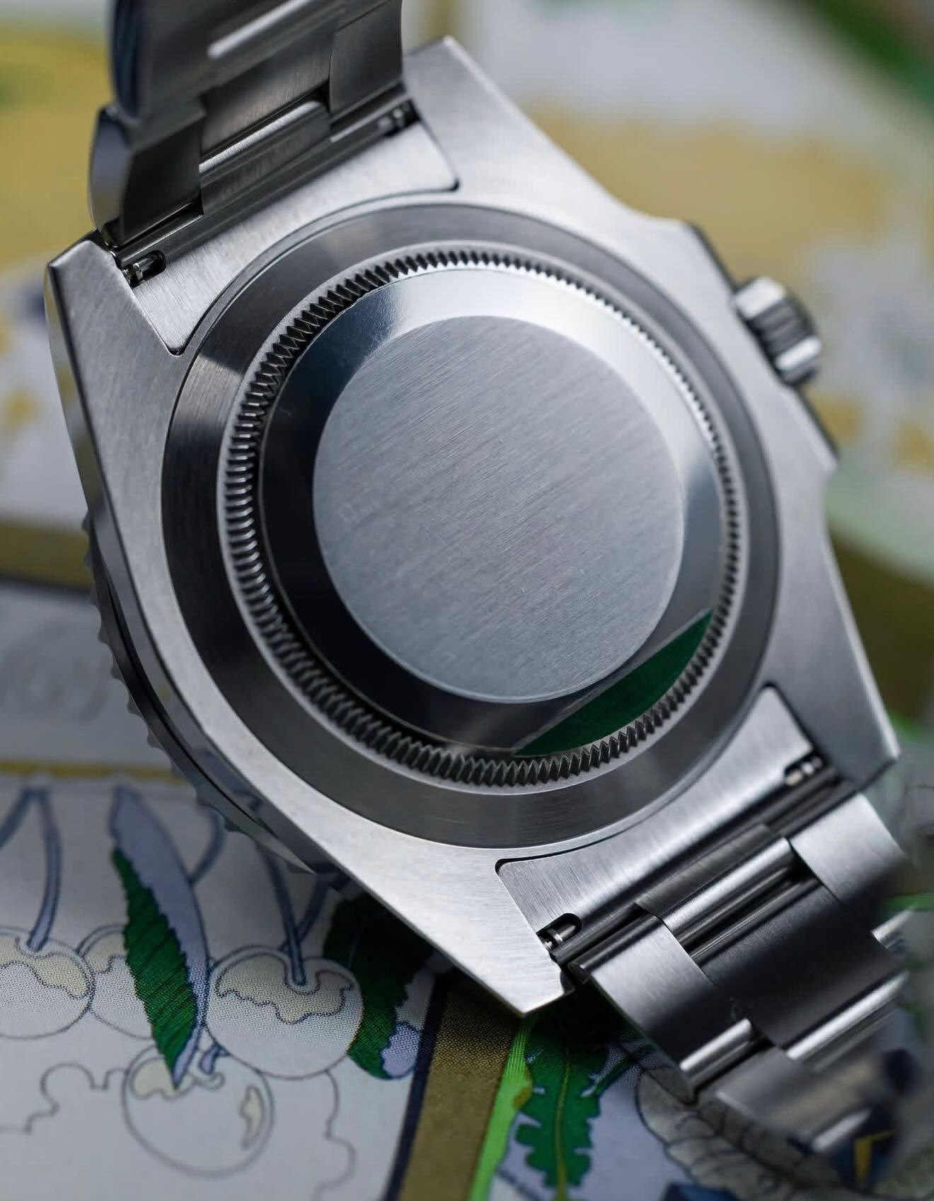 ساعة Rolex Submariner Silver Watch – Green Dial with Date
